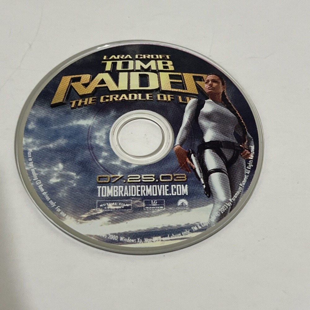 LARA CROFT/TOMB RAIDER: CRADLE OF LIFE PREVIEW DISC (2003) Paramount; 2.5" Promo